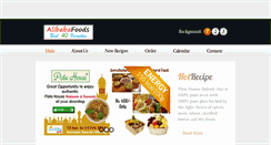 Desktop Screenshot of alibabafoods.com