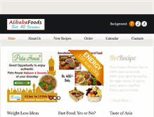 Tablet Screenshot of alibabafoods.com