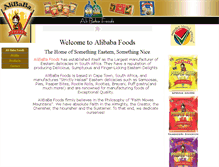 Tablet Screenshot of alibabafoods.co.za